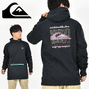 ラスト1着 Mサイズ 送料無料 撥水 長袖パーカー QUIKSILVER クイックシルバー メンズ BIG LOGO TECH HOODIE プルオーバーパーカー Hoodie Pullover 撥水 フーディー スノー スノーボード スノボ 20%off