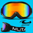 送料無料 スノーボード ゴーグル メンズ レディース MUTANT ミュータント M2204 ジャパンフィット レディース メンズ スノボ スノー ゴーグル メガネ対応 眼鏡