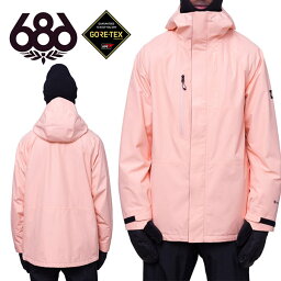 30%off 送料無料 スノーボードウェア 686 SIX EIGHT SIX シックスエイトシックス GORE-TEX CORE SHELL JACKET メンズ ピンク ゴアテックス ジャケット スノボ スノーボード スノーウェア M2W107