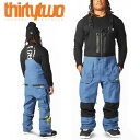 35%off 送料無料 スノーボードウェア ThirtyTwo 32 サーティー トゥー TM-3 BIB ティーエム ビブ メンズ ブルー ビブパンツ スノボ...