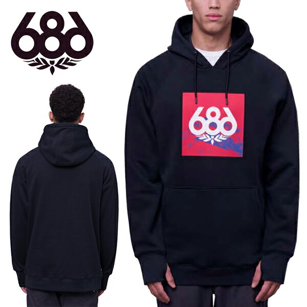 送料無料 パーカー 686 SIX EIGHT SIX シックスエイトシックス LANDSCAPE PULLOVER HOODY メンズ レディース ユニセックス フード レイヤー スノボ スノーボード M2FAFLC140 2023-2024冬新作 20%off