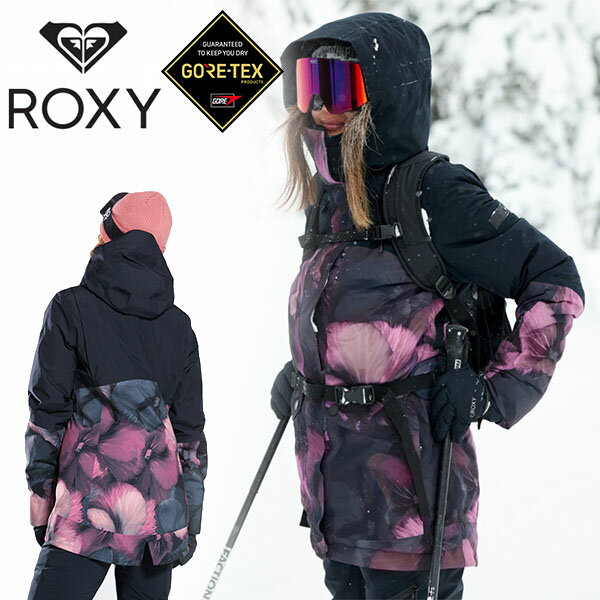 送料無料 スノーウェア ROXY ロキシー レディース ジャケット GORE-TEX GLADE JACKET PRINTED ゴアテックス スノーボード スノボ スキー スノー ウェア アウター ERJTJ03415 2023-2024冬新作 10%off