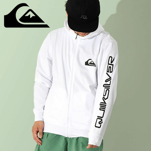 送料無料 長袖 ラッシュパーカー QUIKSILVER クイックシルバー メンズ OMNI MW ZIP HOODIE ラッシュガード ロゴ パーカー ウェア 水着 UVカット サーフィン ボディボード プール 海水浴 マリンスポーツ アウトドア QLY241032 2024春夏新作 10%off