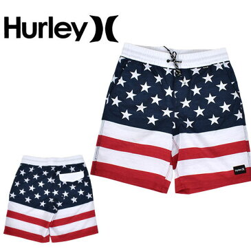 サーフパンツ 水着 HURLEY ハーレー キッズ ジュニア 男の子 子供 ハイブリット 水陸両用 BOYS PATRIOT VOLLEY 星条旗 USA アメリカ 海水パンツ 海パン スイムウェア スイミング 水泳 プール 海水浴 2020春夏新作 25%off