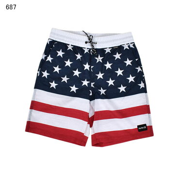 サーフパンツ 水着 HURLEY ハーレー キッズ ジュニア 男の子 子供 ハイブリット 水陸両用 BOYS PATRIOT VOLLEY 星条旗 USA アメリカ 海水パンツ 海パン スイムウェア スイミング 水泳 プール 海水浴 2020春夏新作 25%off