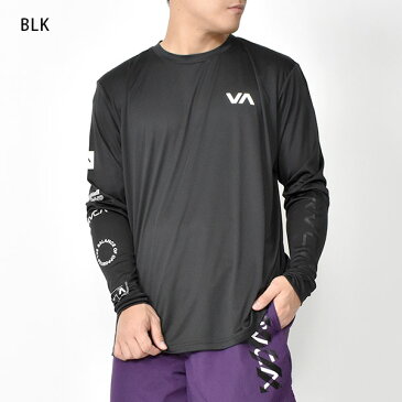 送料無料 RVCA ルーカ 長袖 ラッシュガード メンズ 水着 サーフィン ハイブリット 水陸両用 ボディーボード ラッシュ サーフ 海 ビーチ 袖ロゴ ラッシュ Tシャツ BA041850 BA041-850 2020春夏新作 15%off