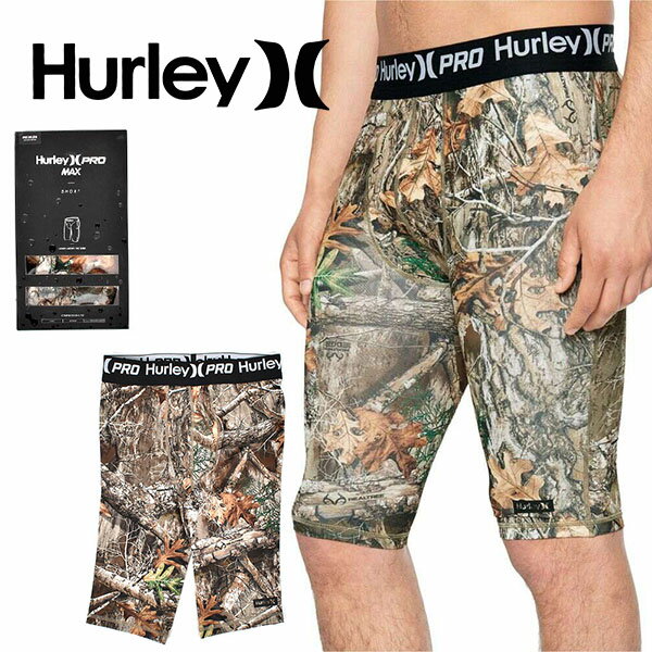 送料無料 アンダーパンツ 水着 HURLEY ハーレー メンズ PRO MAX REALTREE SHORT 20 リアルツリー 迷彩 インナーショーツ サーフパンツ ボードショーツ 海水パンツ 海パン スイムウェア ボクサーパンツ サーフィン ボディボード プール 海 CU8903 25%off