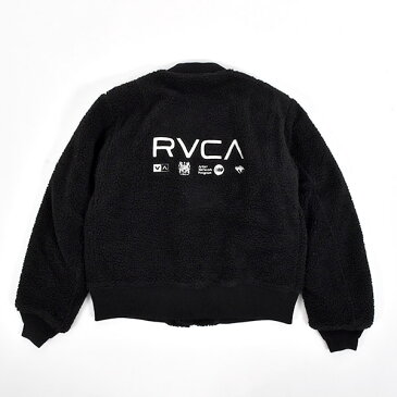 送料無料 ジャケット RVCA ルーカ レディース JACKET ブラック 黒 ジャケット リバーシブル フリース ナイロン 中綿 ロゴ スケートボード スノーボード 30%off