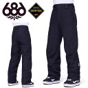 送料無料 スノーボードウェア 686 SIX EIGHT SIX シックスエイトシックス ブラック GORE-TEX CORE INSULATED PANT メンズ ゴアテックス パンツ スノボ スノーボード スノーウェア M3WN219 2023-2024冬新作 30%off