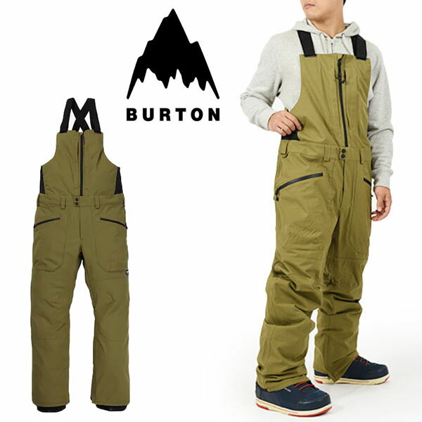 ラス1 Lサイズ のみ 送料無料 スノーボードウェア バートン BURTON Reserve Bib Pant メンズ パンツ ビブパンツ ビブ スノボ スノーボード スノーボードウエア SNOWBOARD WEAR スキー 150031 10%off