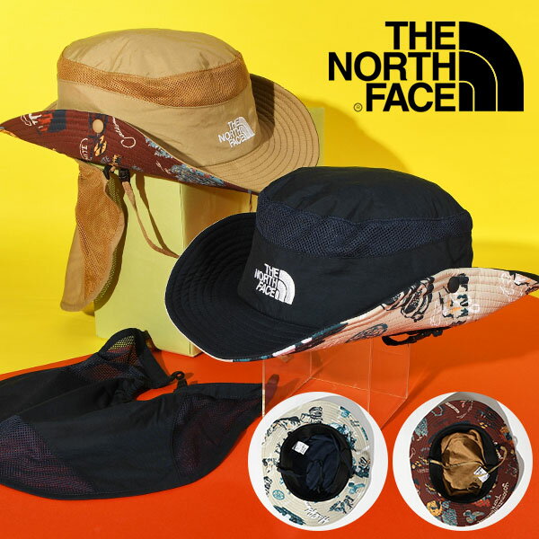 楽天エレファントSPORTS送料無料 ノースフェイス UVカット ハット キッズ THE NORTH FACE Kids Novelty Sunshield Hat ノベルティ サンシールド ハット 帽子 子供 撥水 紫外線 日差し防止 サンシェード NNJ02317 2024春夏新色