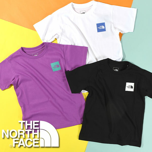 ゆうパケット発送！送料無料 ノースフェイス キッズ 半袖Tシャツ THE NORTH FACE 子供 S/S Small Square Logo Tee ショートスリーブ スモール スクエア ロゴ ティー NTJ32358 2024春夏新色