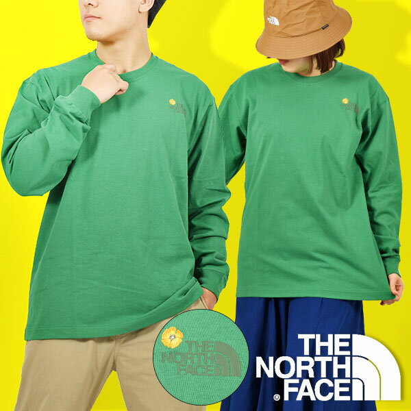 送料無料 ノースフェイス 長袖Tシャツ メンズ レディース ロンT THE NORTH FACE L/S Flower Logo Tee フラワー ロゴ ティー ルーズフィット NT32341 2023春夏新作