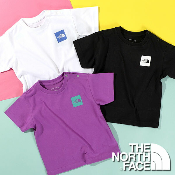 楽天エレファントSPORTSゆうパケット発送！送料無料 ノースフェイス 半袖Tシャツ ベビー キッズ 子供 THE NORTH FACE B S/S Small Square Logo Tee ショートスリーブ スモール スクエア ロゴ ティー NTB32358 2024春夏新色