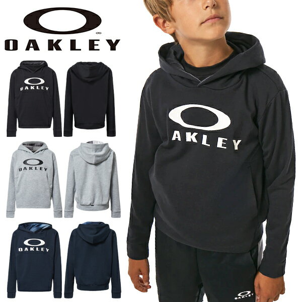 得割29 フリース パーカー OAKLEY オークリー ENHANCE FLEECE HOODIE YTR 2.7 キッズ ジュニア 子供 ジャケット プルオーバー ビッグロゴ スポーツ カジュアル FOA402932