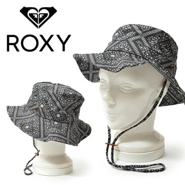 半額 50%off サファリハット ROXY ロキシー キッズ ジュニア 子供 MINI VACAY ALL DAY ストラップ付き 総柄 ハット あご紐 帽子 サーフ アウトドア 通学 水あそび 熱中症対策
