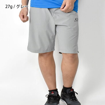 ハーフパンツ OAKLEY オークリー FOUNDATIONAL TRAINING SHORT 9 メンズ ショートパンツ 短パン ショーツ ランニング トレーニング スポーツ ジム グレー FOA400441 27G 2020春夏新作 得割20