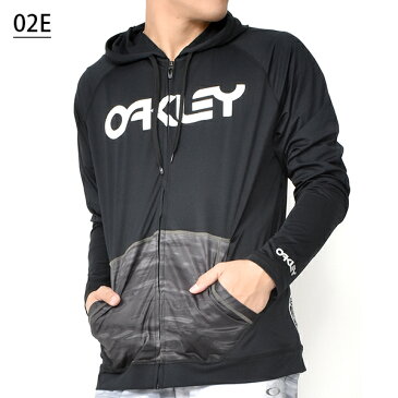 送料無料 長袖 ラッシュパーカー OAKLEY オークリー メンズ RASH HOODY 10.0 ラッシュガード UVカット ラッシュ ガード 水着 スイムウェア サーフィン ボディボード プール 海水浴 ビーチ アウトドア ブラック 黒 FOA400851 02E 2020春夏新作 得割20