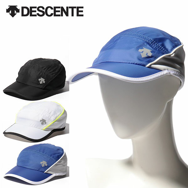 得割37 ランニング キャップ デサント DESCENTE メンズ CAP 帽子 ウォーキング ジョギング トレーニング スポーツ 熱中症対策 日射病予防 DMATJC21