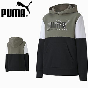 30%OFF キッズ スウェット パーカー プーマ PUMA ジュニア 子供 ALPHA フーディー FL 裏起毛 プルオーバー スエット トレーナー ロゴ スポーツウェア ブラック 黒 585220