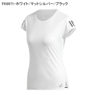 30%OFF 半袖 Tシャツ adidas レディース TENNIS CLUB 3ST TEE 吸汗速乾 テニスウェア スポーツウェア 部活 クラブ 練習 合宿 3本ライン 2020春新色 FRO19【あす楽対応】