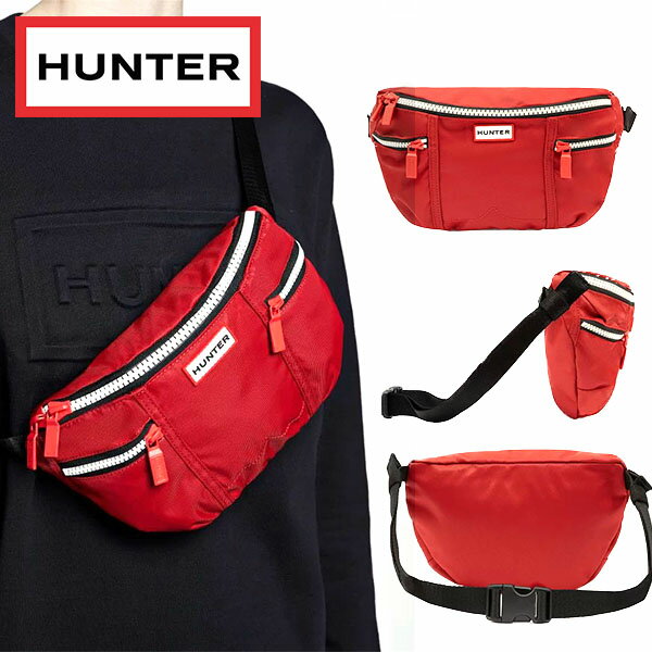 送料無料 ボディバッグ HUNTER ハンター レディース メンズ ウエストポーチ ORIGINAL NYLON BUMBAG ショルダーバッグ 国内正規品 UBP7020KBM