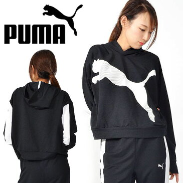半額 50%OFF プルオーバー パーカー プーマ PUMA レディース MODERN SPORTS フーディ ビッグロゴ トレーナー スウェット スエット スポーツウェア トレーニングウェア スポーツ トレーニング 582298【あす楽対応】
