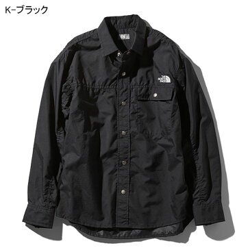 20%off 送料無料 ヌプシシャツ THE NORTH FACE ザ・ノースフェイス Nuptse Shirt ヌプシシャツ メンズ 切り替え 長袖シャツ 撥水 ブラック nr11961