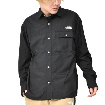 20%off 送料無料 ヌプシシャツ THE NORTH FACE ザ・ノースフェイス Nuptse Shirt ヌプシシャツ メンズ 切り替え 長袖シャツ 撥水 ブラック nr11961