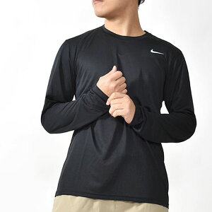 30%off ゆうパケット対応可能！ナイキ NIKE メンズ ドライフィット レジェンド L/S Tシャツ 長袖 トレーニングシャツ スポーツウェア ランニング ジョギング ジム トレーニング フィットネス スポーツ シャツ ウェア ブラック 黒 718838