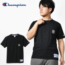 ゆうパケット対応可能！半額 50%off チャンピオン 半袖 Tシャツ Champion メンズ POCKET T-SHIRT 胸ポケット付き ワッペン ロゴ ブラック 黒 C3-T319