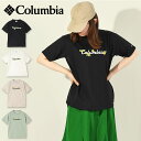 ゆうパケット対応可能！ コロンビア 半袖Tシャツ Columbia レディース チャールズドライブ ロゴ 花柄 UVカット 吸湿速乾 丸首 クルーネック ロゴTシャツ 半袖 Tシャツ ウェア トップス アウトドア PL0224 2024春夏新作