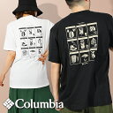 ゆうパケット対応可能！ コロンビア 半袖Tシャツ バックプリント Columbia メンズ レディース ラピッドリッジ グラフィックTシャツ 綿100% 丸首 クルーネック 半袖 Tシャツ アウトドア 登山 トレッキング AO2960 2024春夏新作