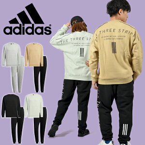 送料無料 アディダス メンズ レディース スウェット 上下セット adidas M WORD クルースウェット トレーナー ロングパンツ 裏起毛 ジャージ スエット セットアップ 上下組 スポーツウェア スポーツカジュアル 2022秋新作 E3946 SU001