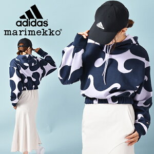 30%off 送料無料 アディダス マリメッコ コラボ レディース ショート丈 パーカー adidas W MMK CROP HOODIE MARIMEKKO 裏起毛 フーディー プルオーバー スウェット ジャージ トレーナー スエット スポーツウェア スポーツカジュアル JOKERI ヨケリ 2022秋新作 VT545 HJ7307