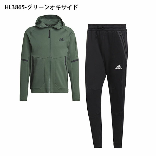 送料無料 アディダス メンズ レディース スウェット 上下セット adidas M D4GMDY スウェットFZフーディ ロングパンツ ジャージ フルジップ パーカー スエット セットアップ 上下組 スポーツウェア スポーツカジュアル 2022秋新色 TY722 DC481