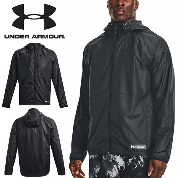 送料無料 パーカー メンズ アンダーアーマー UNDER ARMOUR UA Rush Woven FZ ウーブン ウインド ナイロン フルジップ ジャケット フーディー 野球 サッカー ゴルフ ランニング トレーニング ウェア 大きいサイズ 1373793 2022秋冬新作 得割20