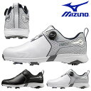 送料無料 ゴルフシューズ メンズ ミズノ MIZUNO WIDE STYLE SL BOA ワイドスタイル ゴルフ ソフトスパイク シューズ ダイヤル式 BOA ボア 靴 GOLF 幅広 51GQ2240 得割19