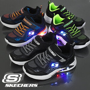 送料無料 スケッチャーズ 光る靴 キッズ スニーカー SKECHERS エスライツ エラプターズ 3 デルオ ベルクロ シューズ 靴 男の子 子供 ボーイズ ライトアップシューズ S LIGHTS Sライツ 90563L 2023春夏新色【あす楽対応】