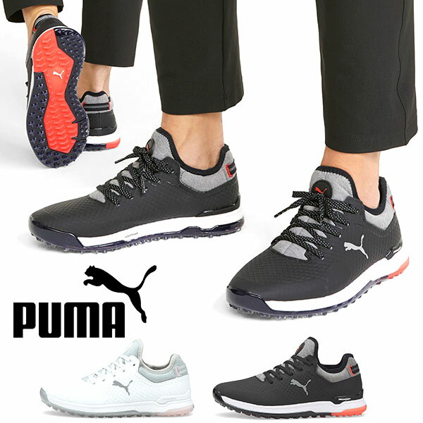 現品のみ 23.0cm 送料無料 プーマ ゴルフシューズ レディース PUMA プロアダプト アルファキャット ウィメンズ GOLF ゴルフ スパイクレス シューズ 靴 紐靴 ローカット ホワイト 白 ブラック 黒 376157