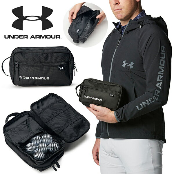 楽天エレファントSPORTS送料無料 ゴルフ カートバッグ アンダーアーマー UNDER ARMOUR UA Golf Accessory case 2.7L ラウンドバッグ ミニバッグ ポーチ バッグ BAG コンペ 景品 1378287 2024春夏