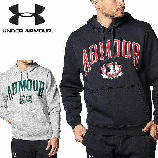 得割41 送料無料 パーカー メンズ アンダーアーマー UNDER ARMOUR UA COLLEGIATE FLEECE HD プルオーバー フリース フーディー スウェット トレーナー 長袖 トレーニング スポーツ ウェア 大きいサイズ 1381332 2023秋冬新作