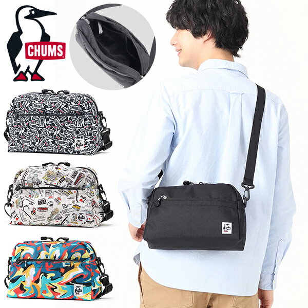 チャムス 送料無料 ショルダーバッグ チャムス CHUMS Recycle Small Trapezoid Shoulder リサイクル スモール トラペゾイド ショルダー メンズ レディース メッセンジャーバッグ ボディバッグ 斜めがけ ミニショルダー BAG アウトドア 通勤 通学 CH60-3528 2024春夏新色