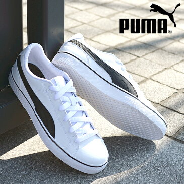 送料無料 38%off プーマ スニーカー PUMA メンズ コートポイント VULC V2 ローカット シューズ 靴 通学 白 黒 ホワイト ブラック COURTPOINT 362946