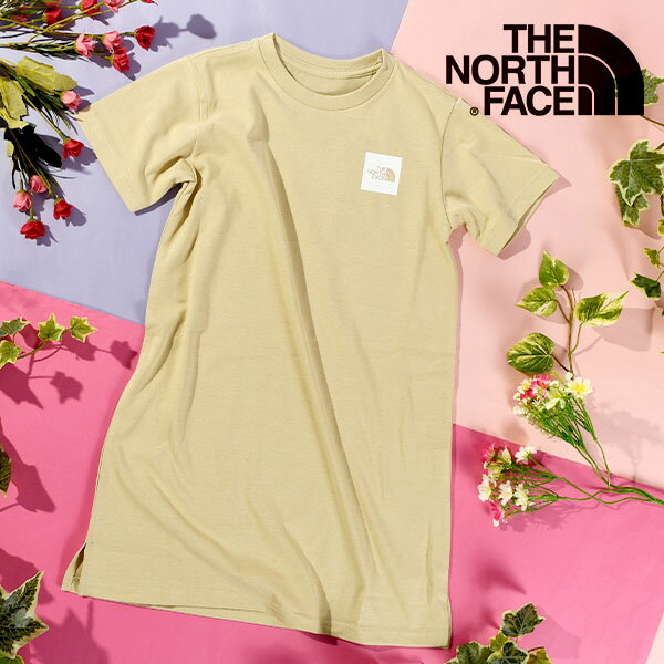 ゆうパケット発送！送料無料 ノースフェイス 半袖 ワンピース キッズ THE NORTH FACE 子供 G S/S Onepiece Tee ガールズ ショートスリーブ ワンピース ティー 半袖Tシャツ NTG32432 2024春夏新作