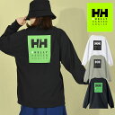 ヘリーハンセン Tシャツ メンズ 送料無料 アングラーロゴ ヘリーハンセン 長袖Tシャツ ロンT 生地厚 メンズ レディース HELLY HANSEN L/S HHAngler Logo Tee HHアングラー ワイドシルエット オーバーサイズ ルーズフィット ロゴティー 釣り バス フィッシング HH32406 2024春新作