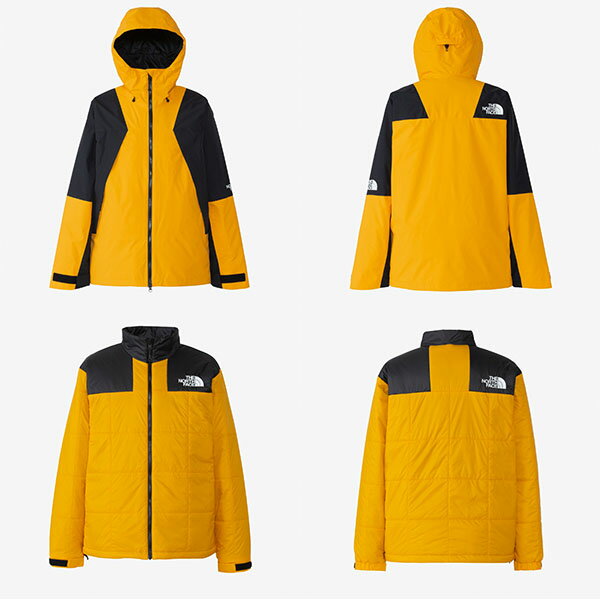 Lサイズのみ 送料無料 ノースフェイス メンズ 3way 中綿 スノーボード ウェア スキー THE NORTH FACE スノーバード トリクライメイト ジャケット Snowbird Triclamete Jacket イエロー NS62310 2023-2024冬新作 25%off 3