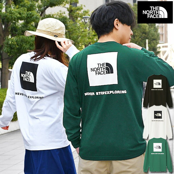 送料無料 ノースフェイス バックプリント 長袖Tシャツ メンズ レディース ロンT THE NORTH FACE L/S Back Square Logo Tee ロングスリーブ バック スクエア ロゴ ティー NT32442 2024春新作