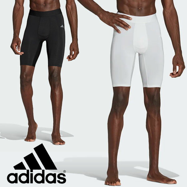 アディダス メンズ ショートタイツ adidas TECHFIT SHRT TIGHT M テックフィット コンプレッション サッカータイツ スポーツウェア アンダーウェア インナー サッカー フットボール フットサル トレーニング ジム 部活 クラブ EVL52