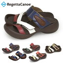 送料無料 リゲッタカヌー レディース サンダル 4.5cmヒール Regetta Canoe スリーストラップサンダル エッグヒール コンフォートサンダル ベル...